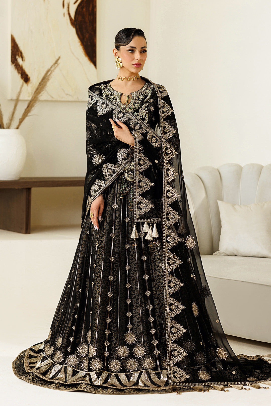 Alizeh | Aymal Luxury Bamber Chiffon | AF-BHM-4073-Blanc