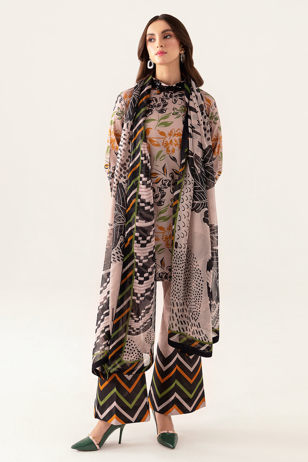 Ramsha | Pinted Lawn | RP-106