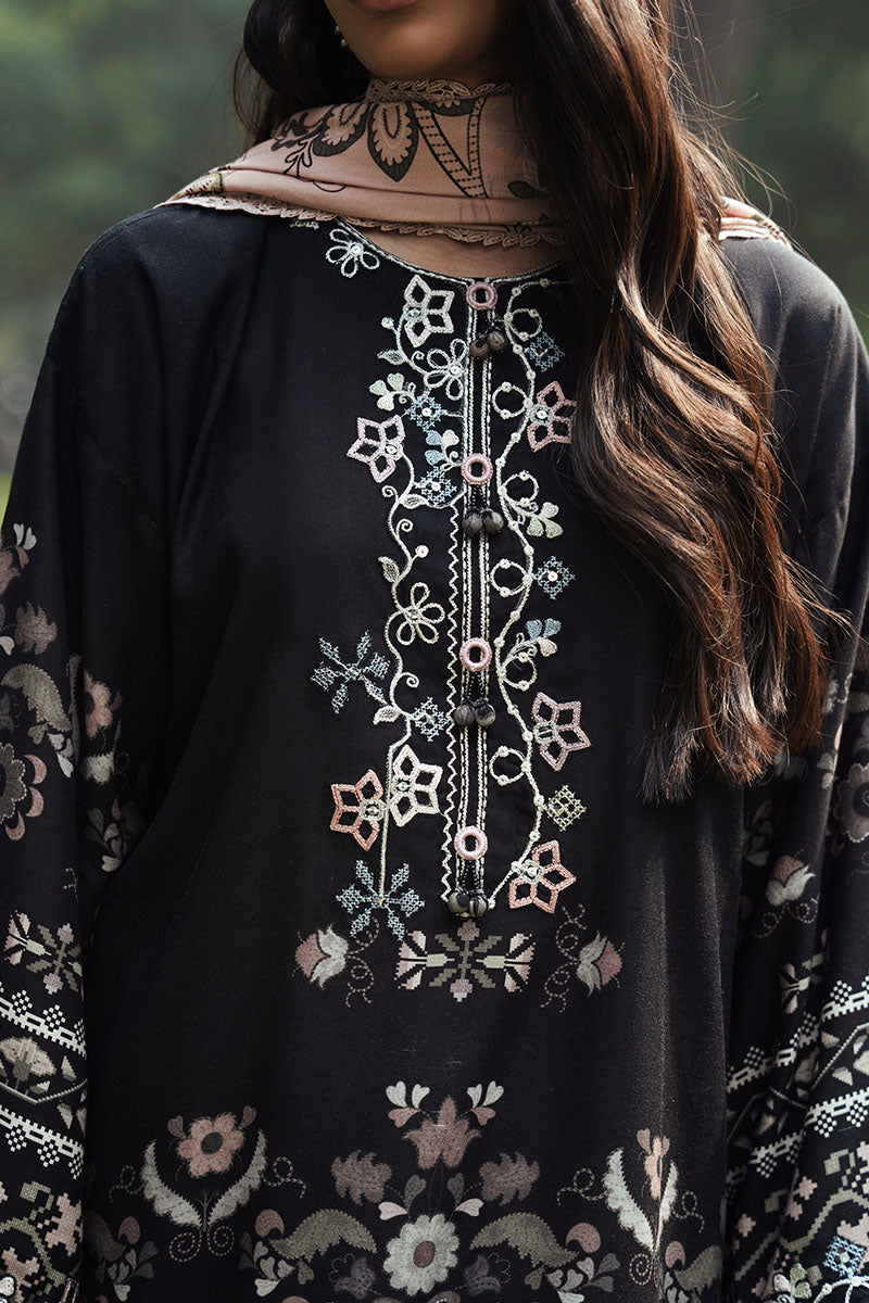 Cross Stitch | Khaddar Linen 25 | BLACK NOIR