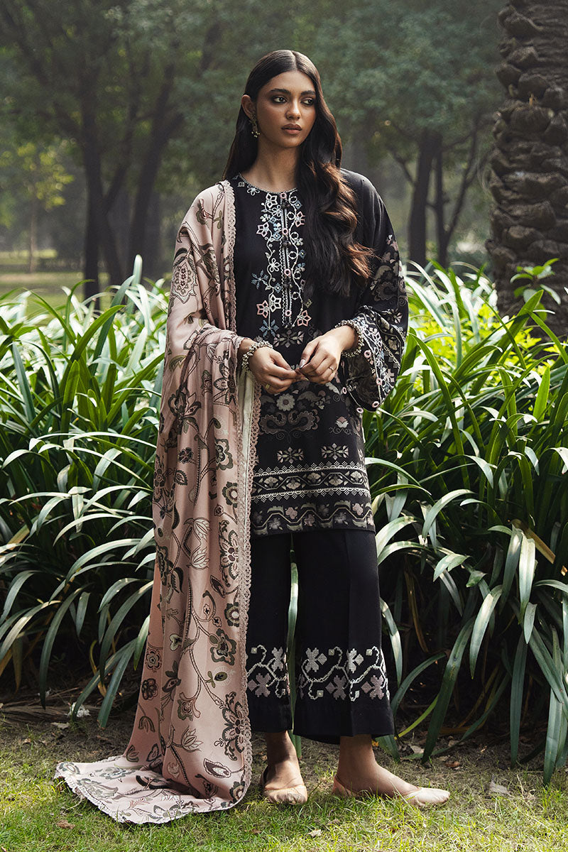 Cross Stitch | Khaddar Linen 25 | BLACK NOIR