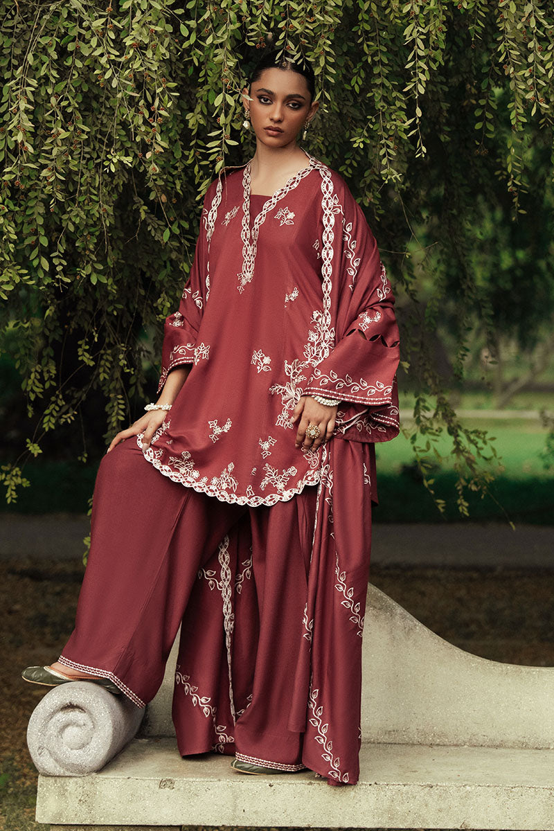 Cross Stitch | Khaddar Linen 25 | ROUGE LUXE