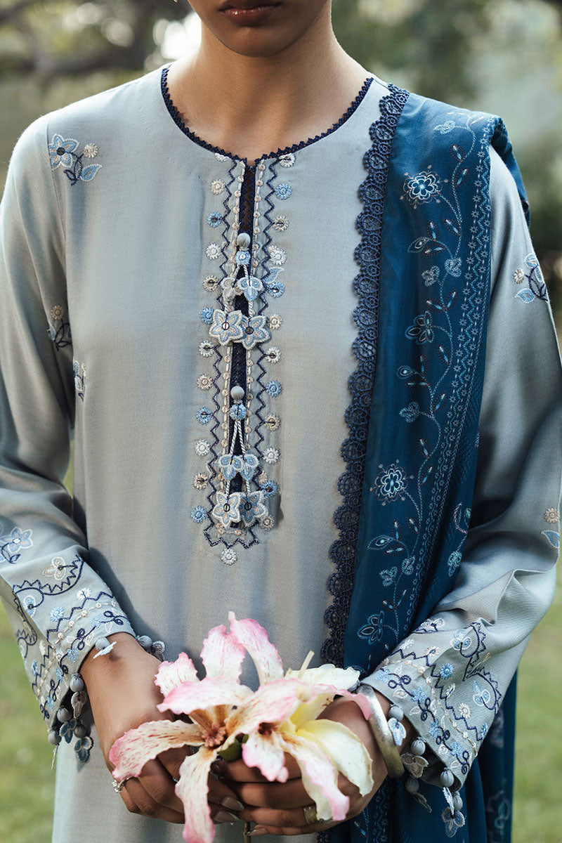 Cross Stitch | Khaddar Linen 25 | ARONA HAZE
