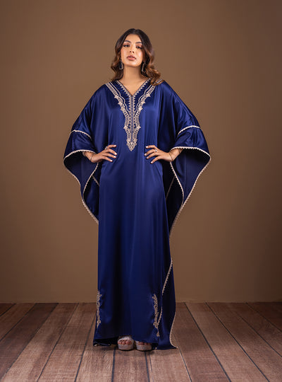 Zainab Chottani | The Kaftan Edit | Deep Blue Blossom