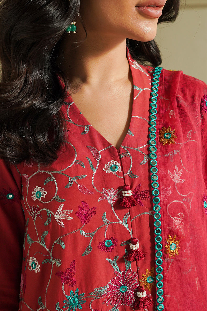 Cross Stitch | Mahiri Embroidered Lawn 24 | RUBY SKY