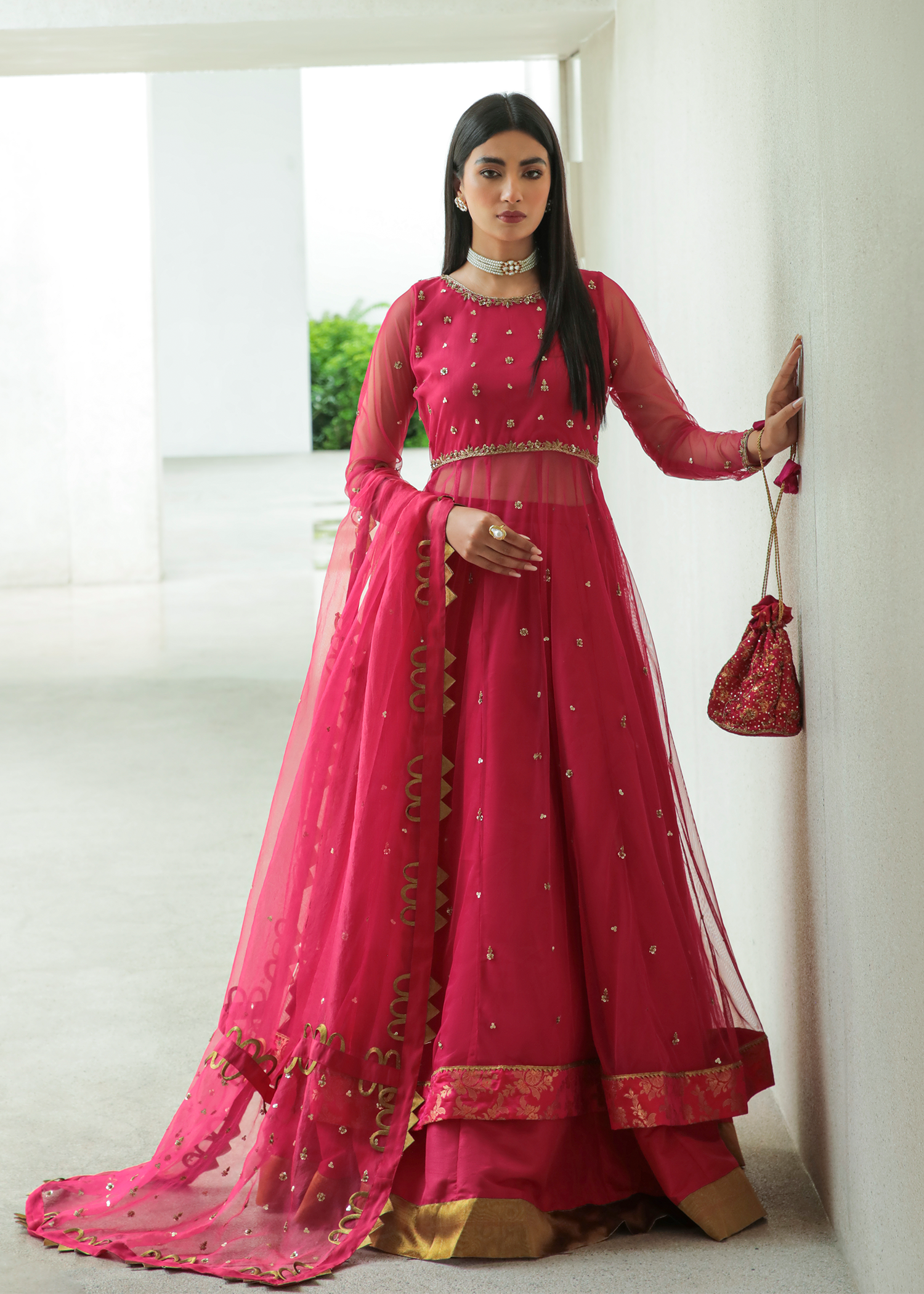 Purple Haze Pret Studio | Apsara Formals | Rose Pink Pashwas