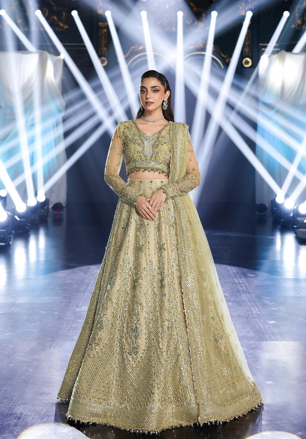 Elaf Premium | Stardom Formal Handwork 25 | ESH-07 MINT MAJESTY