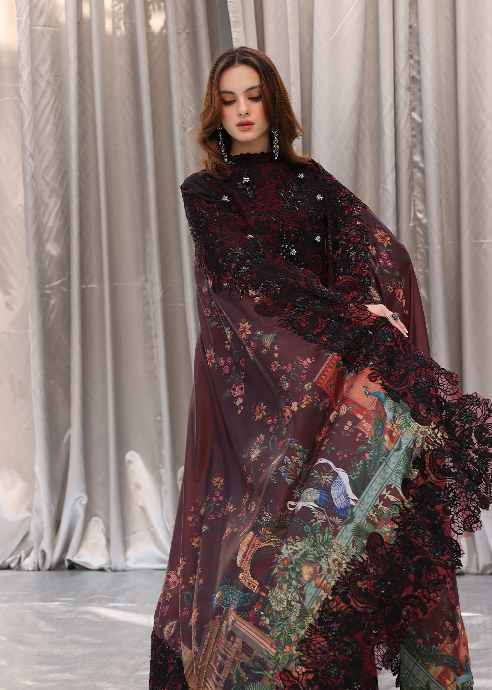 Musferah Saad | Moonlit Glam | Crimson Noir