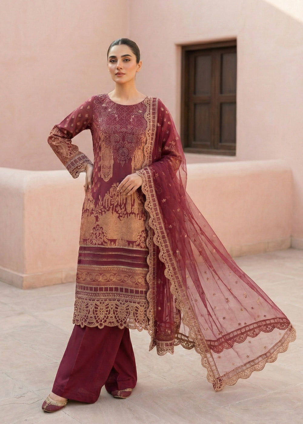Diara Couture | Eid Lawn 26 | MIRAAJ - LAWN-18