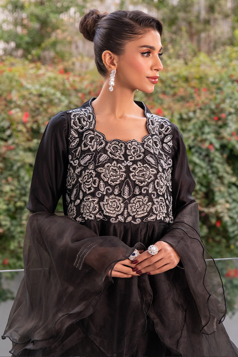 Chic Ophicial | Celenia Pret | Elegant Black Kalidar