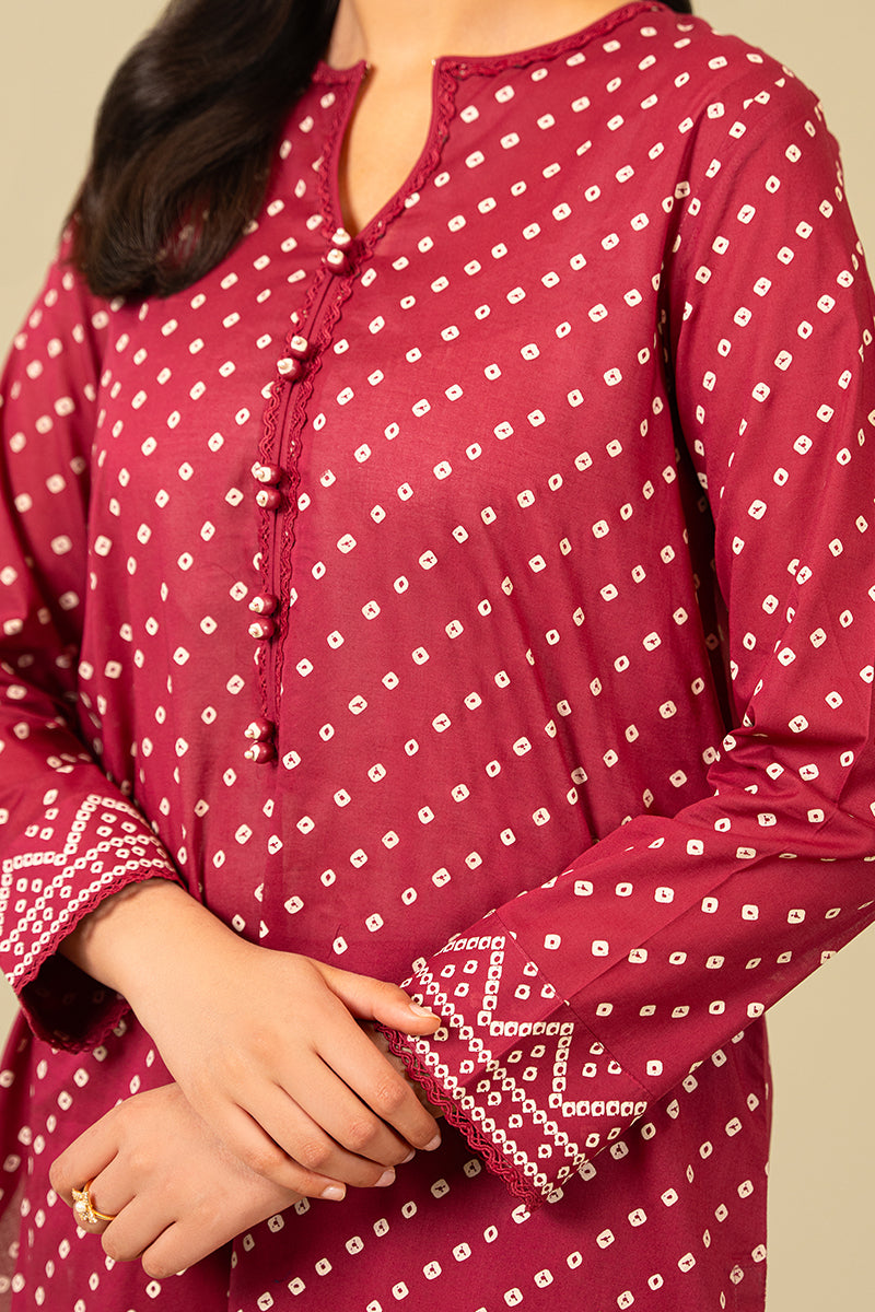 Cross Stitch | Daily Wear | CARDINAL CARMINE