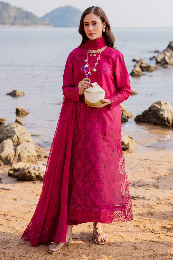 Marjjan | Sahil Lawn | MPL-89 A (Hot Pink)
