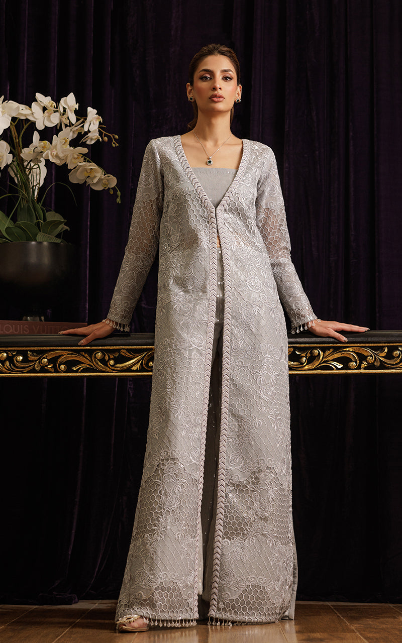 Threads and Motifs | Formal Dresses 25 | Organza Embroidered Jacket