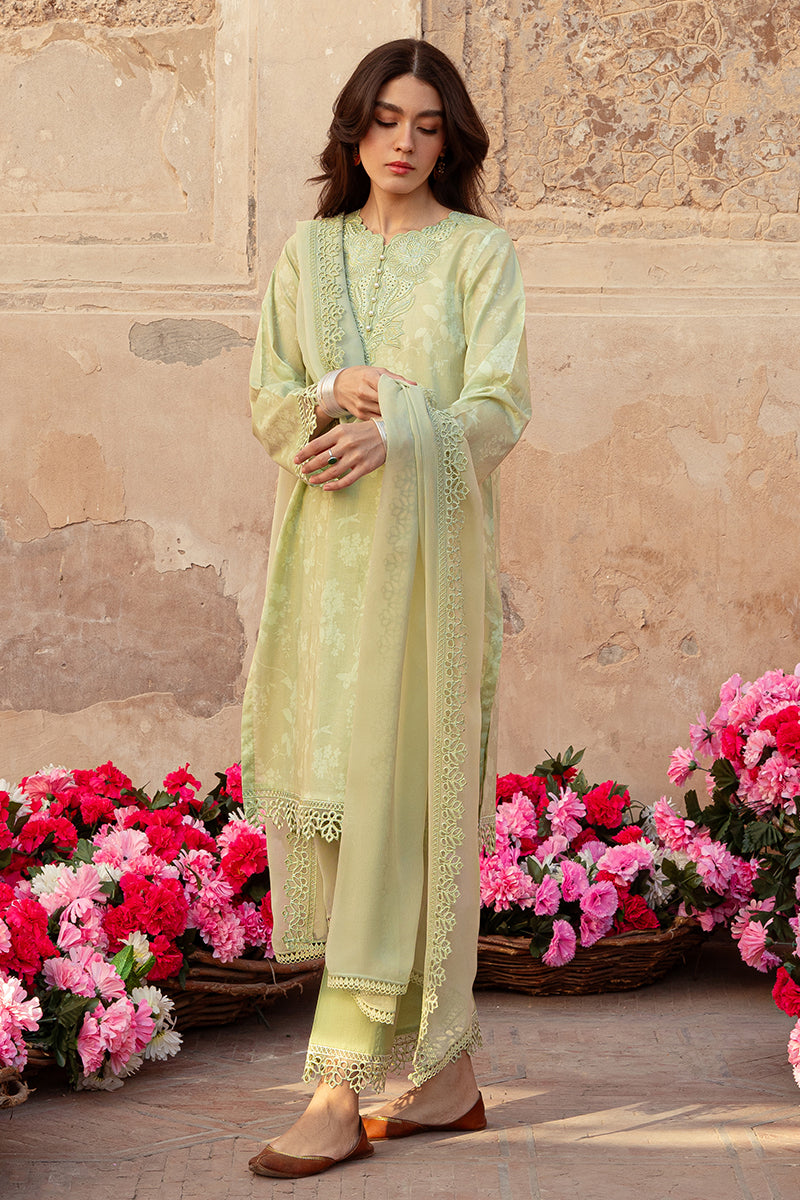 Cross Stitch | Premium Lawn 24 | MISTED GREEN
