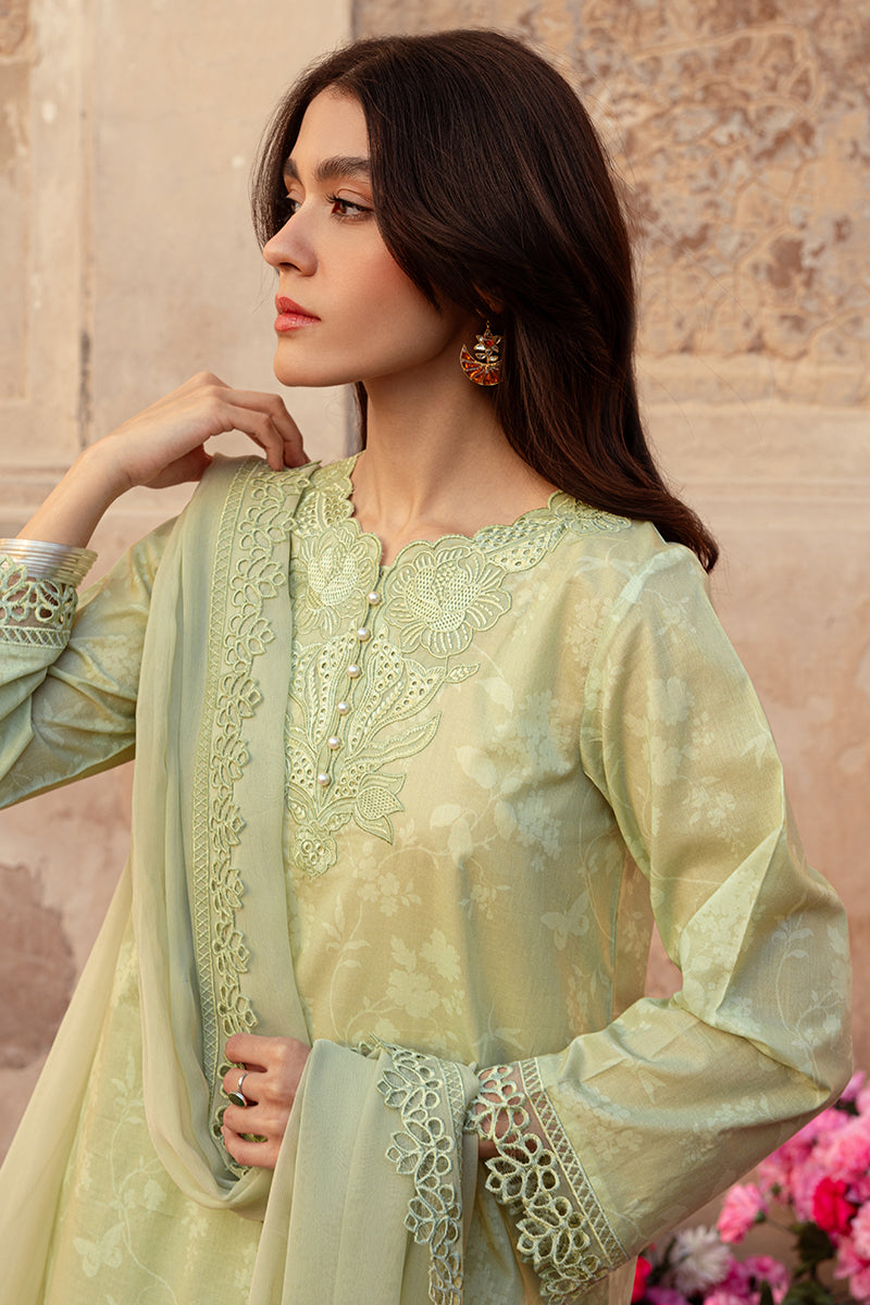 Cross Stitch | Premium Lawn 24 | MISTED GREEN