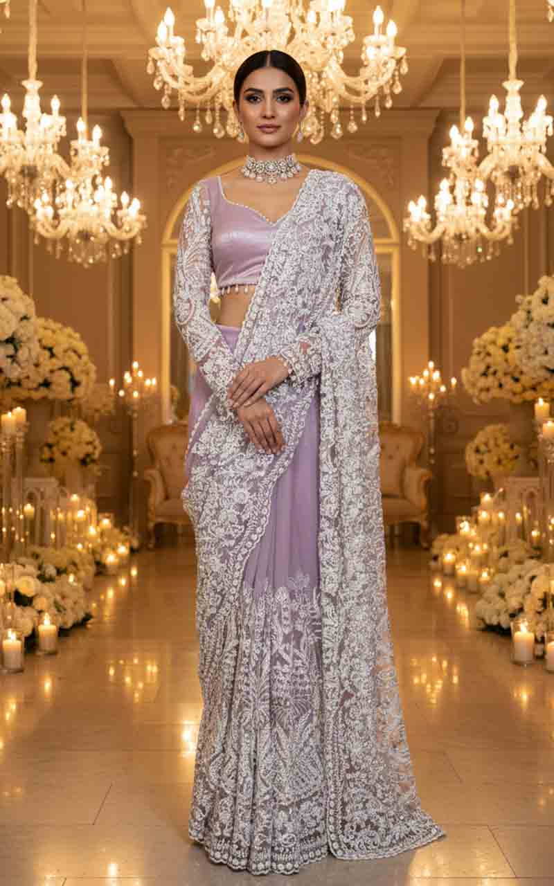 Threads and Motifs | Formal Dresses 25 | Embroidered Saree