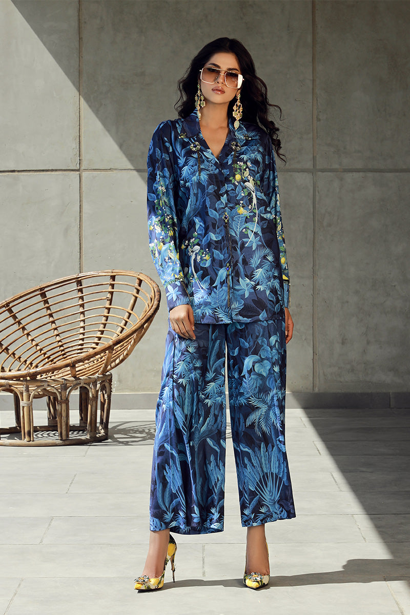 Wardha Saleem | Luxury Pret Fusion Wear | FLORA (2PC)