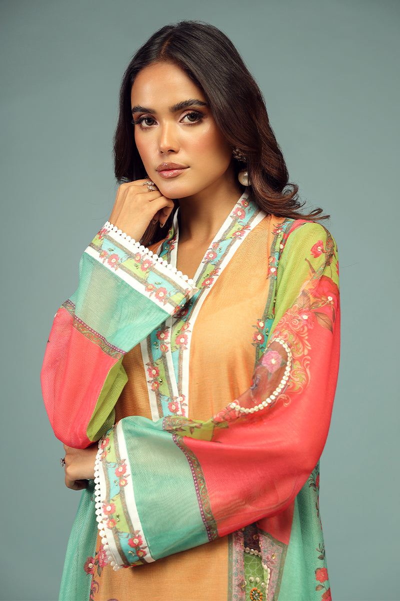 Wardha Saleem | Luxury Pret Traditional Wear | AFSANEH SHIRT WITH DUPATTA ( 2 PC)