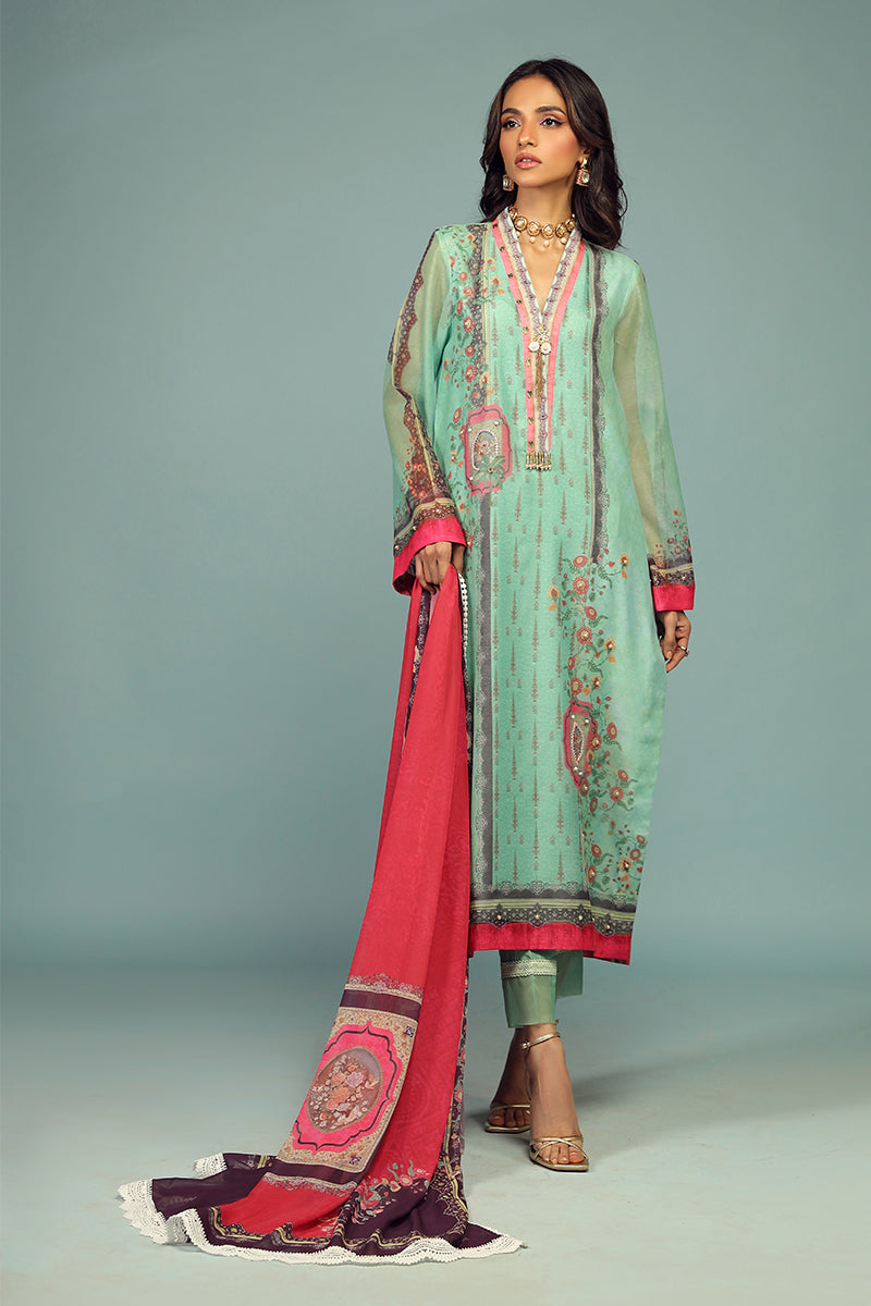 Wardha Saleem | Luxury Pret Traditional Wear | CHANDNI SHIRT WITH DUPATTA ( 2 PC)
