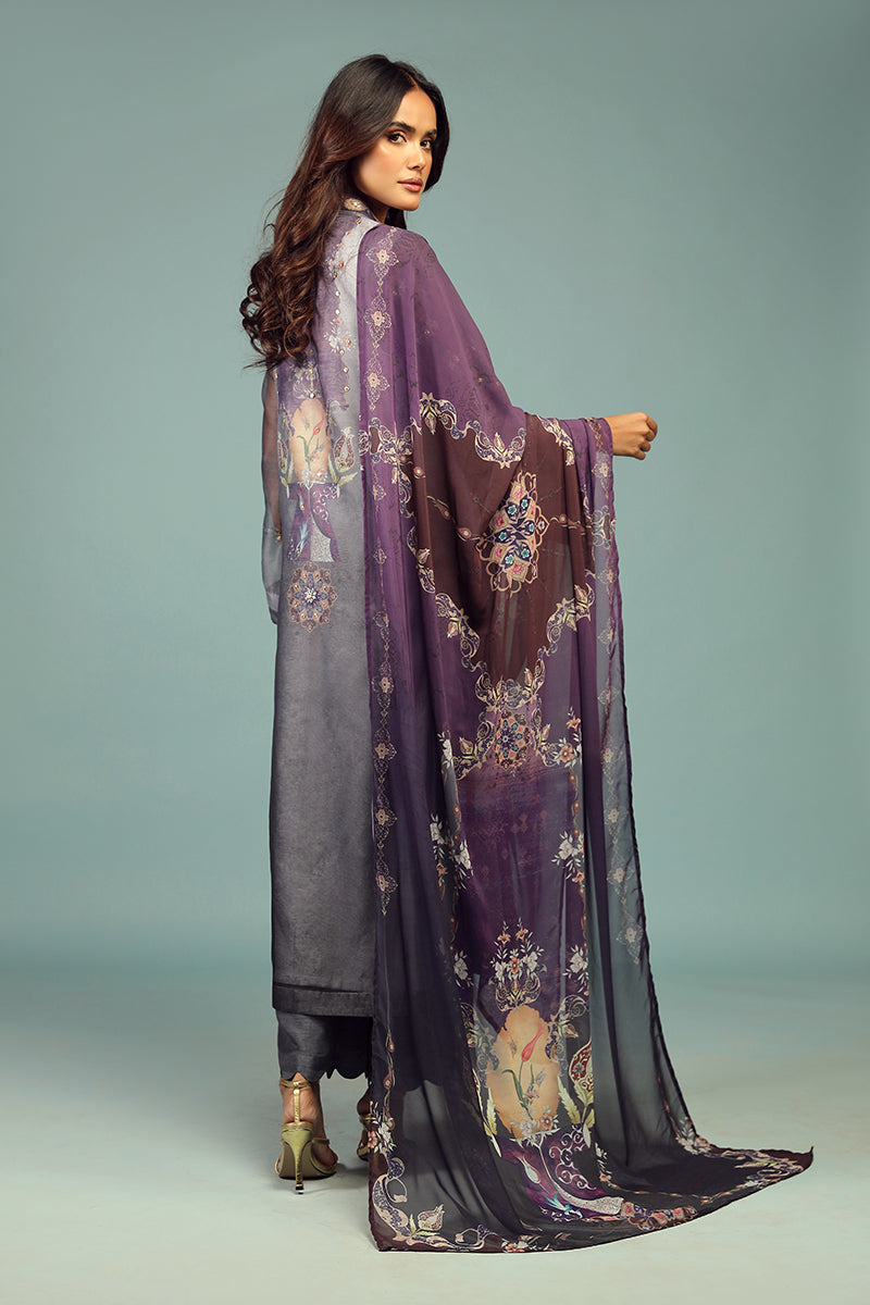 Wardha Saleem | Luxury Pret Traditional Wear | DARVESH SHIRT WITH DUPATTA ( 2 PC)