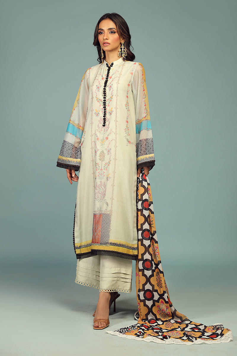 Wardha Saleem | Luxury Pret Traditional Wear | BARAHDARI SHIRT WITH DUPATTA ( 2 PC)