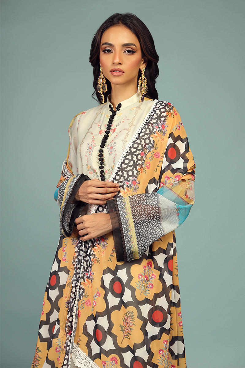 Wardha Saleem | Luxury Pret Traditional Wear | BARAHDARI SHIRT WITH DUPATTA ( 2 PC)