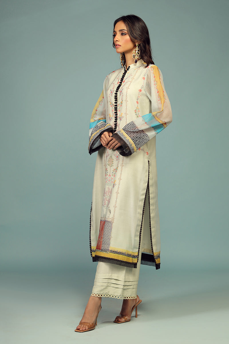 Wardha Saleem | Luxury Pret Traditional Wear | BARAHDARI SHIRT WITH DUPATTA ( 2 PC)