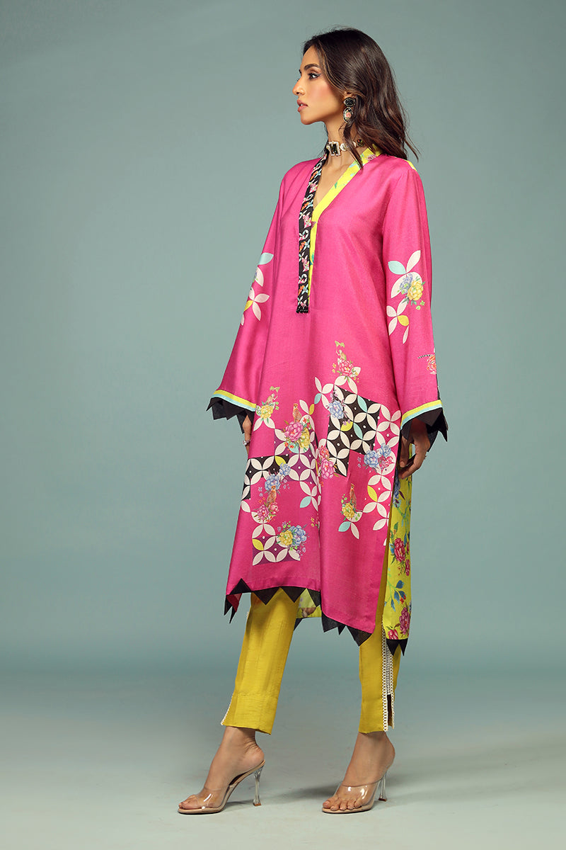 Wardha Saleem | Luxury Pret Traditional Wear | SHIKARGAH SHIRT WITH DUPATTA ( 2 PC)