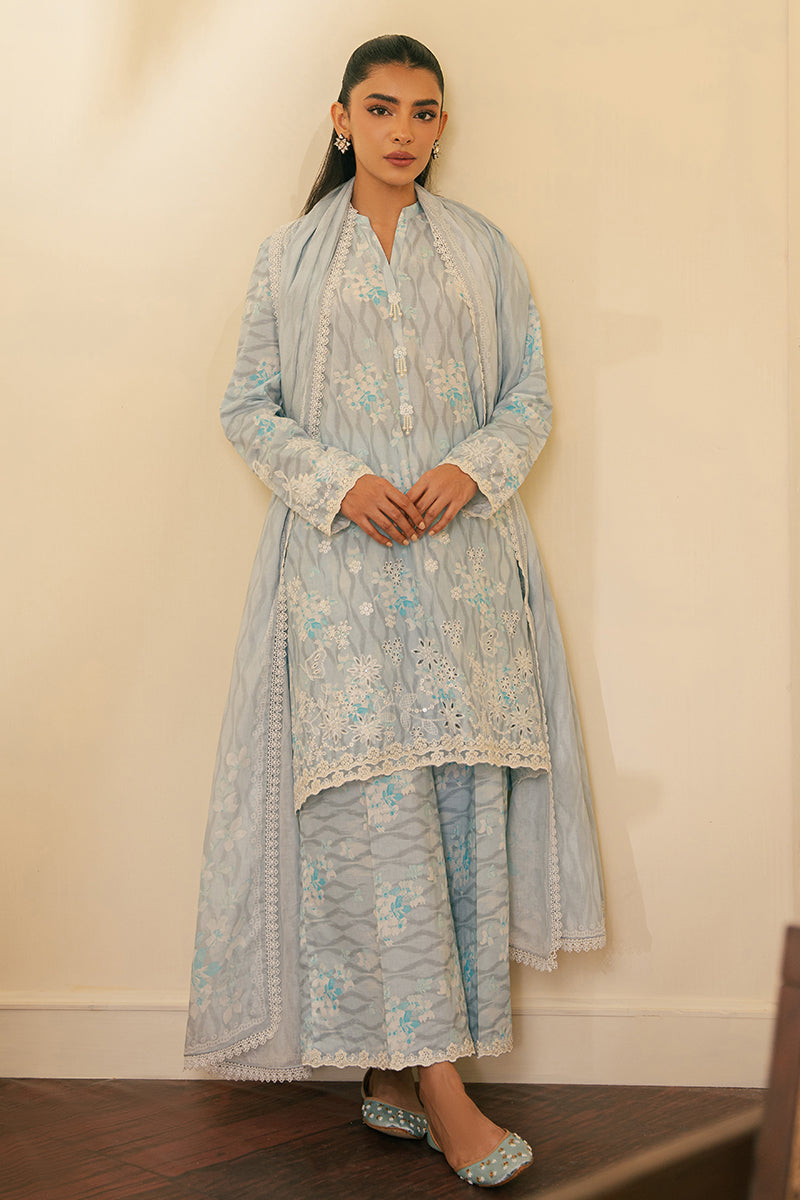 Cross Stitch | Embroidered Lawn Mahiri 24 | BALLARD BLUE
