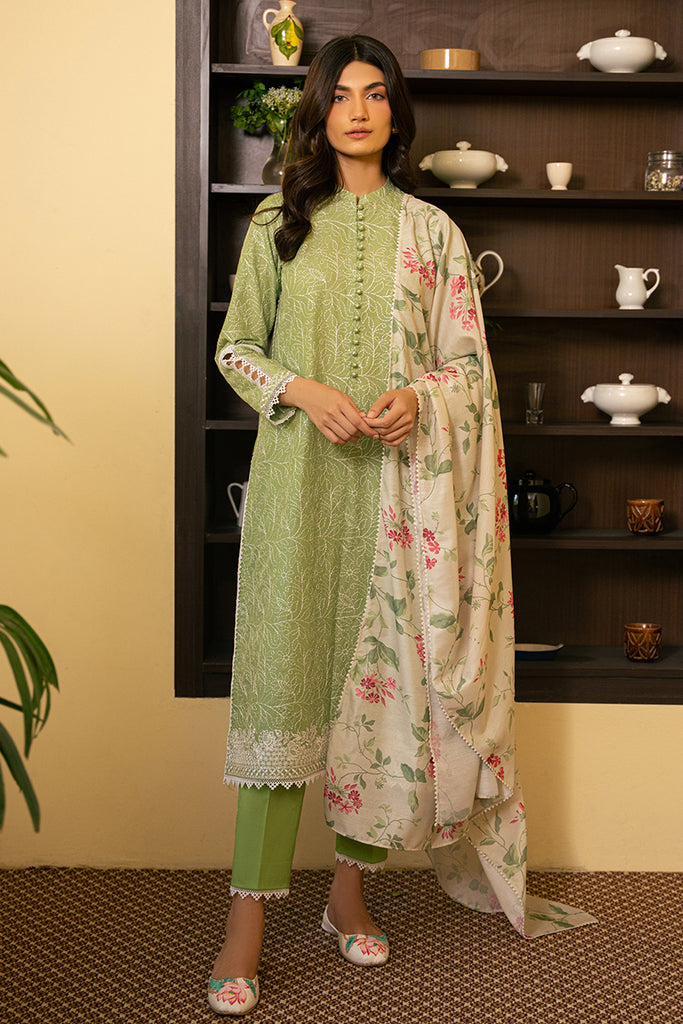 Cross Stitch | Mahiri Embroidered Lawn 24 | VERDANT GREEN