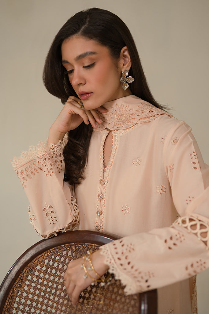 Cross Stitch | Chikankari Lawn 24 | PEARLED IVORY