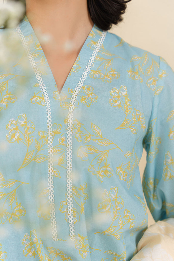 Cross Stitch | Daily Wear | BLUE FOLIAGE