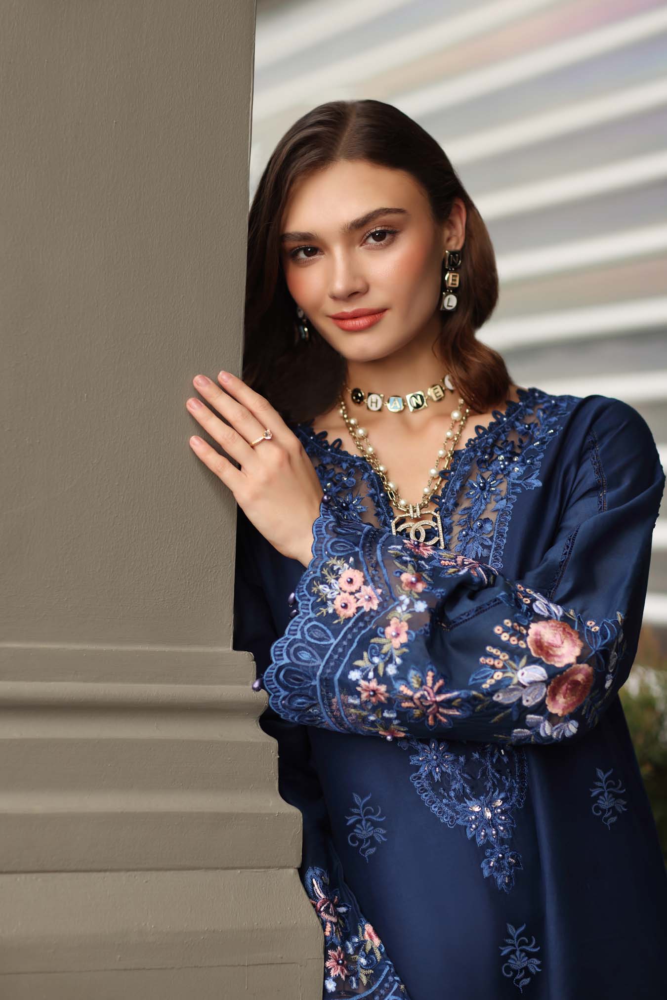 Noor by Saadia Asad | Eid Luxe Chikankari 26 | D11 - Sapphire Blue