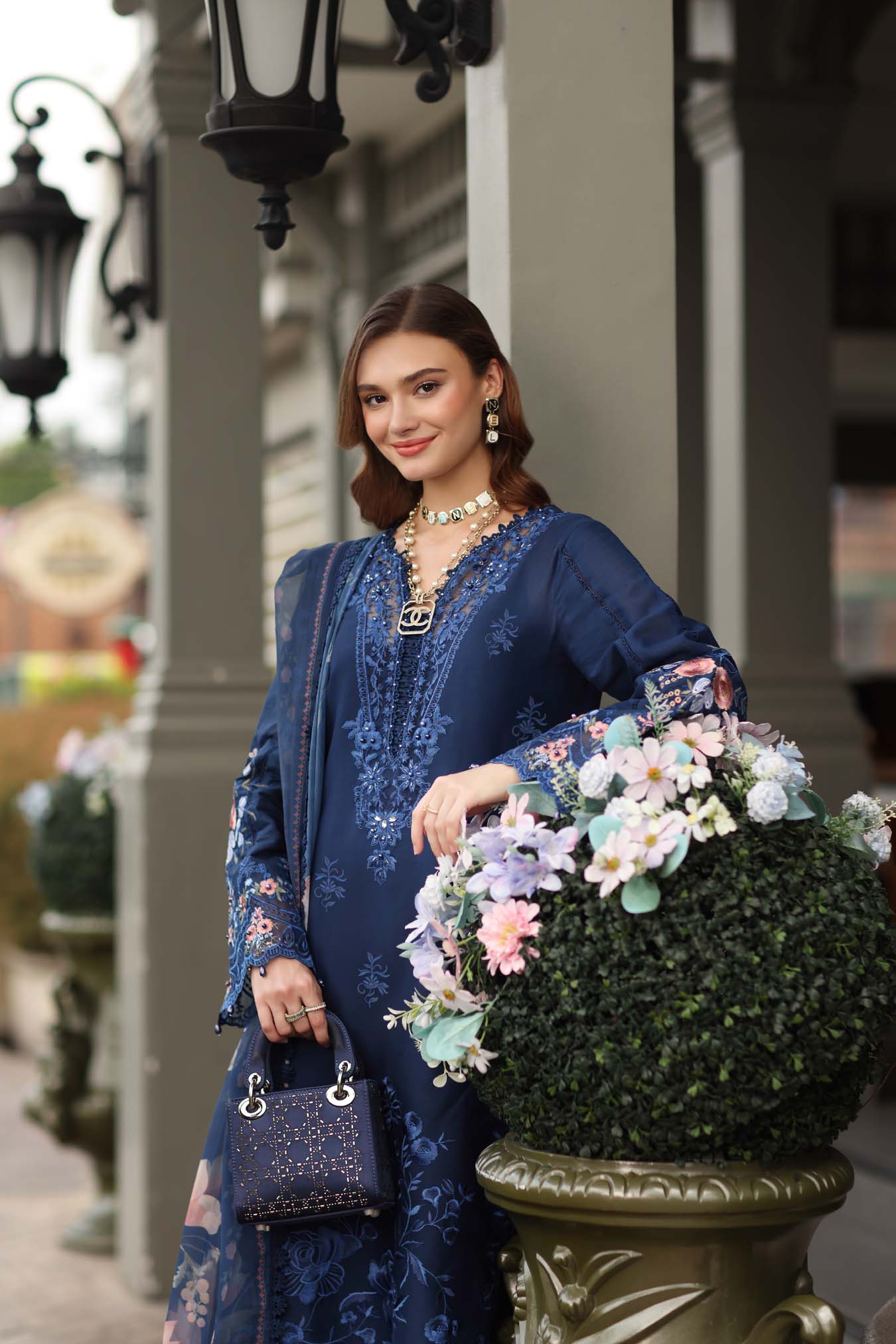 Noor by Saadia Asad | Eid Luxe Chikankari 26 | D11 - Sapphire Blue