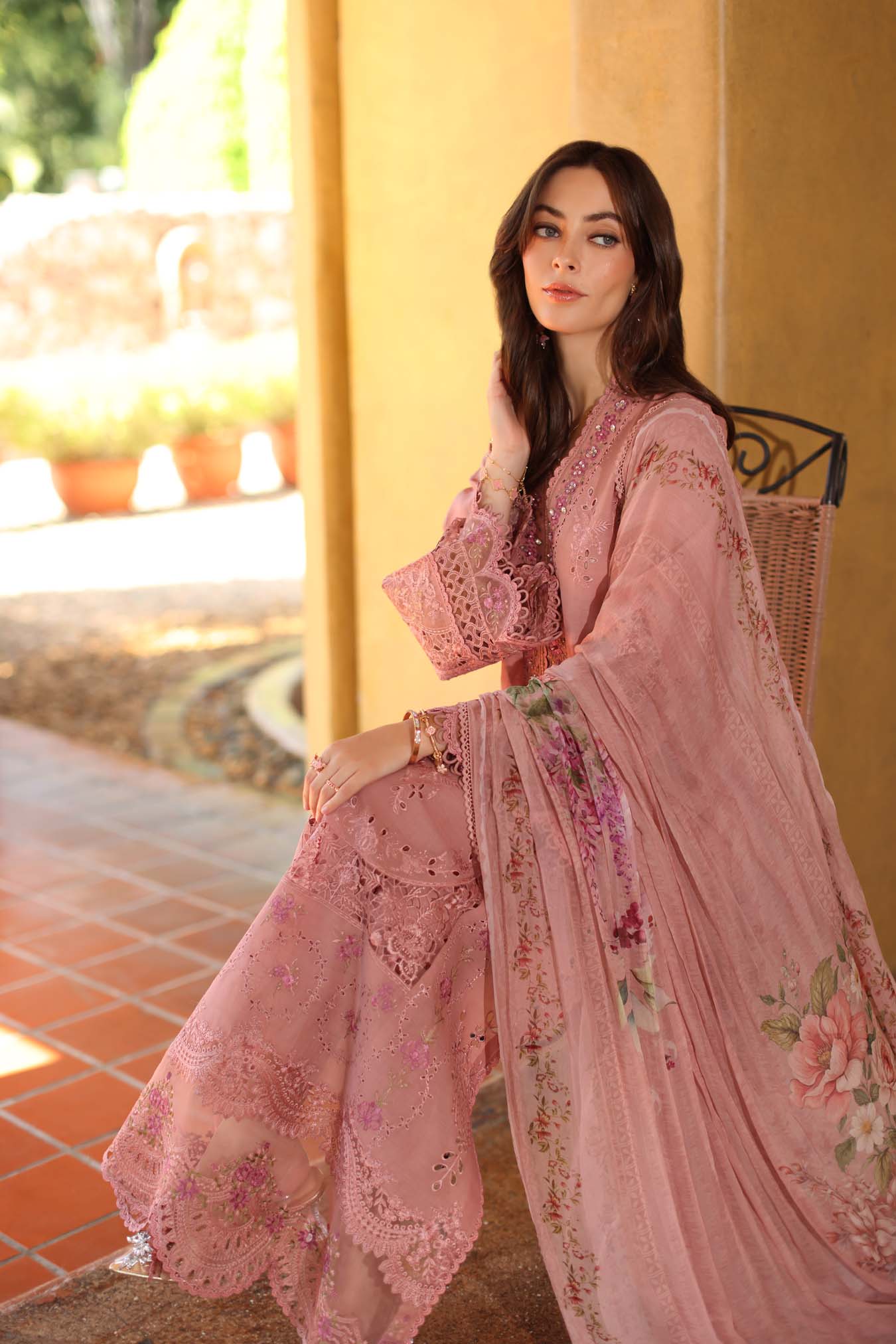 Saadia Asad | Luxury Eid Schiffli Laserkari 26 |D3 - B - Mirelle