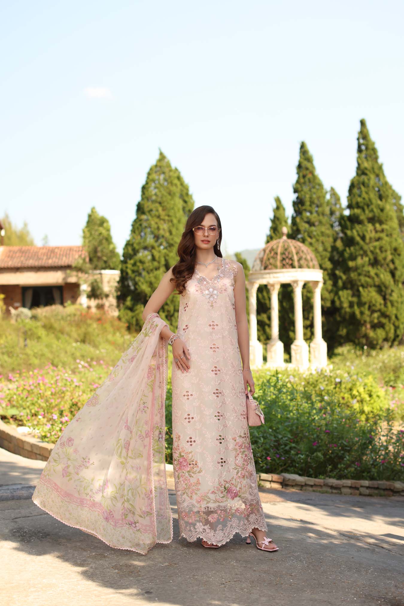 Saadia Asad | Luxury Eid Schiffli Laserkari 26 | D7 - A - Florine