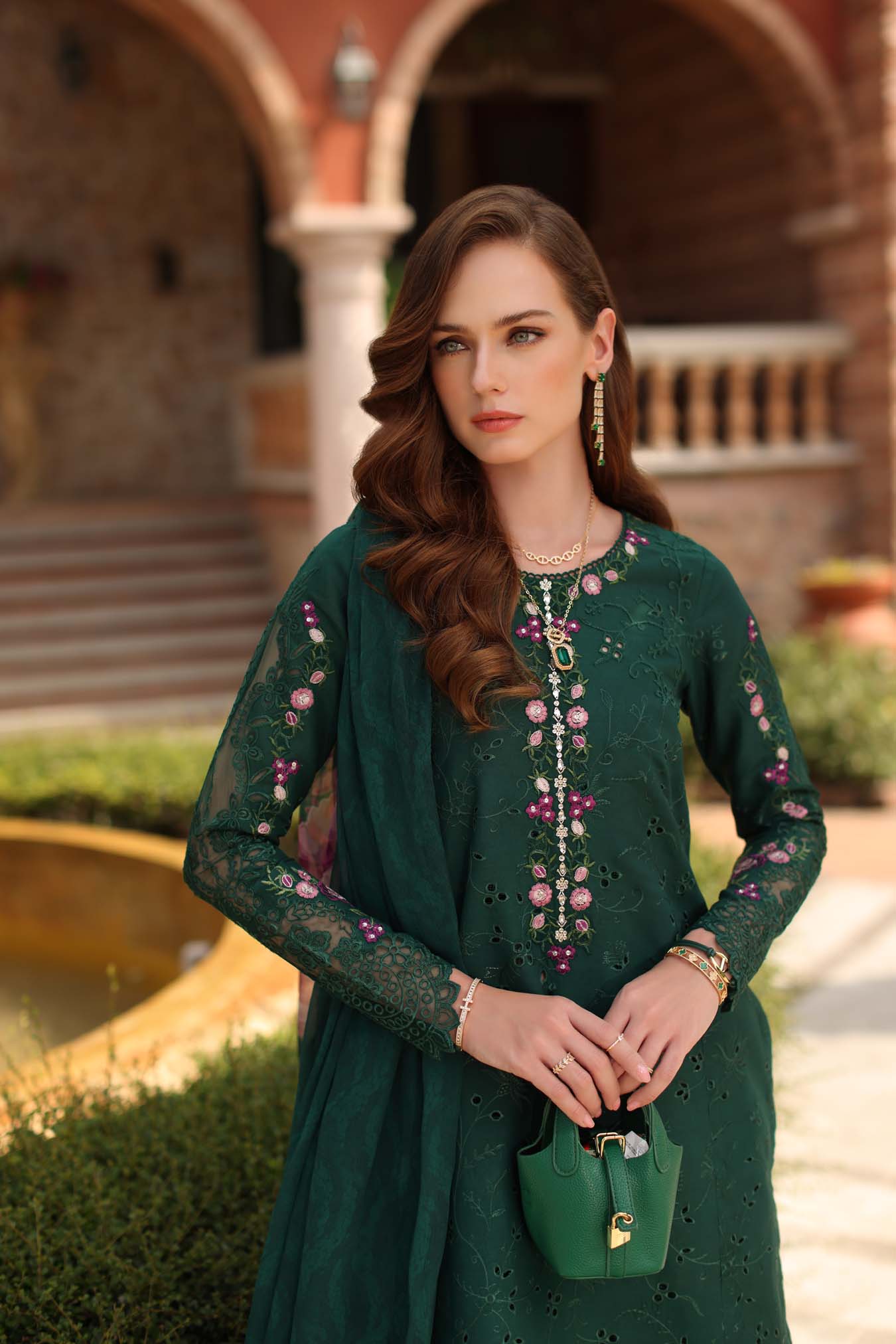 Saadia Asad | Luxury Eid Schiffli Laserkari 26 | D1 - A - Sorina
