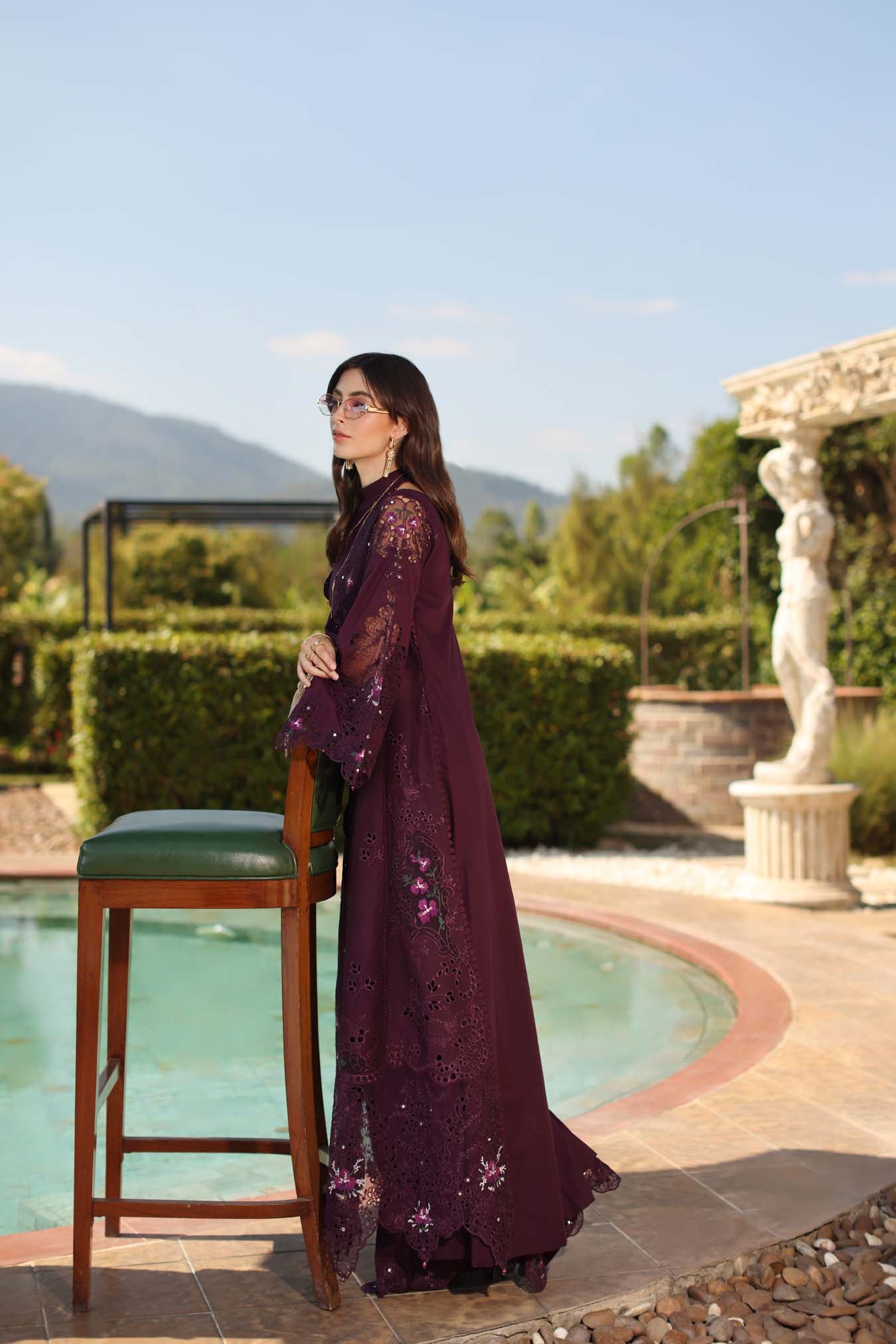 Saadia Asad | Luxury Eid Schiffli Laserkari 26 | D8 - B - Selene