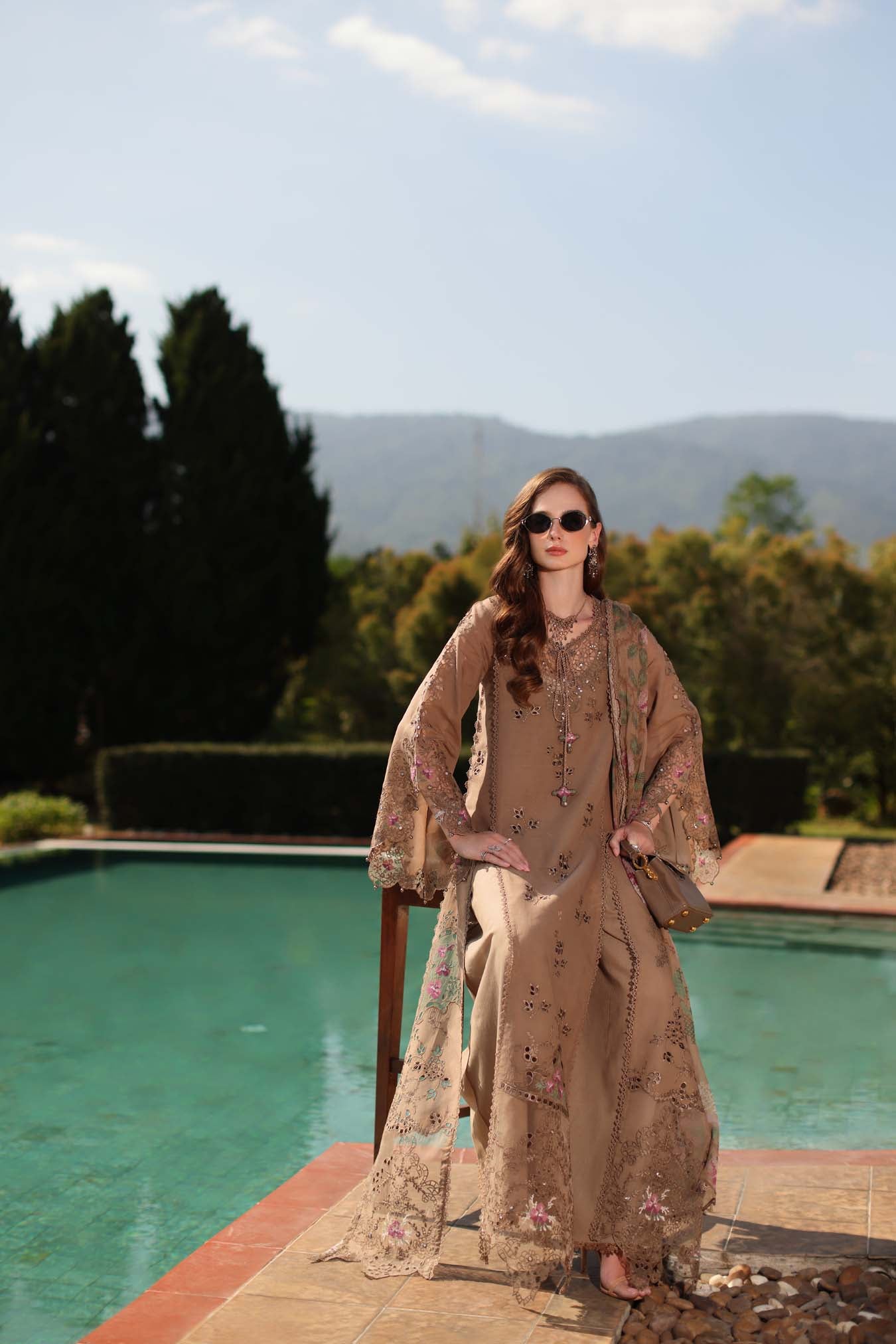 Saadia Asad | Luxury Eid Schiffli Laserkari 26 | D8 - A - Selene