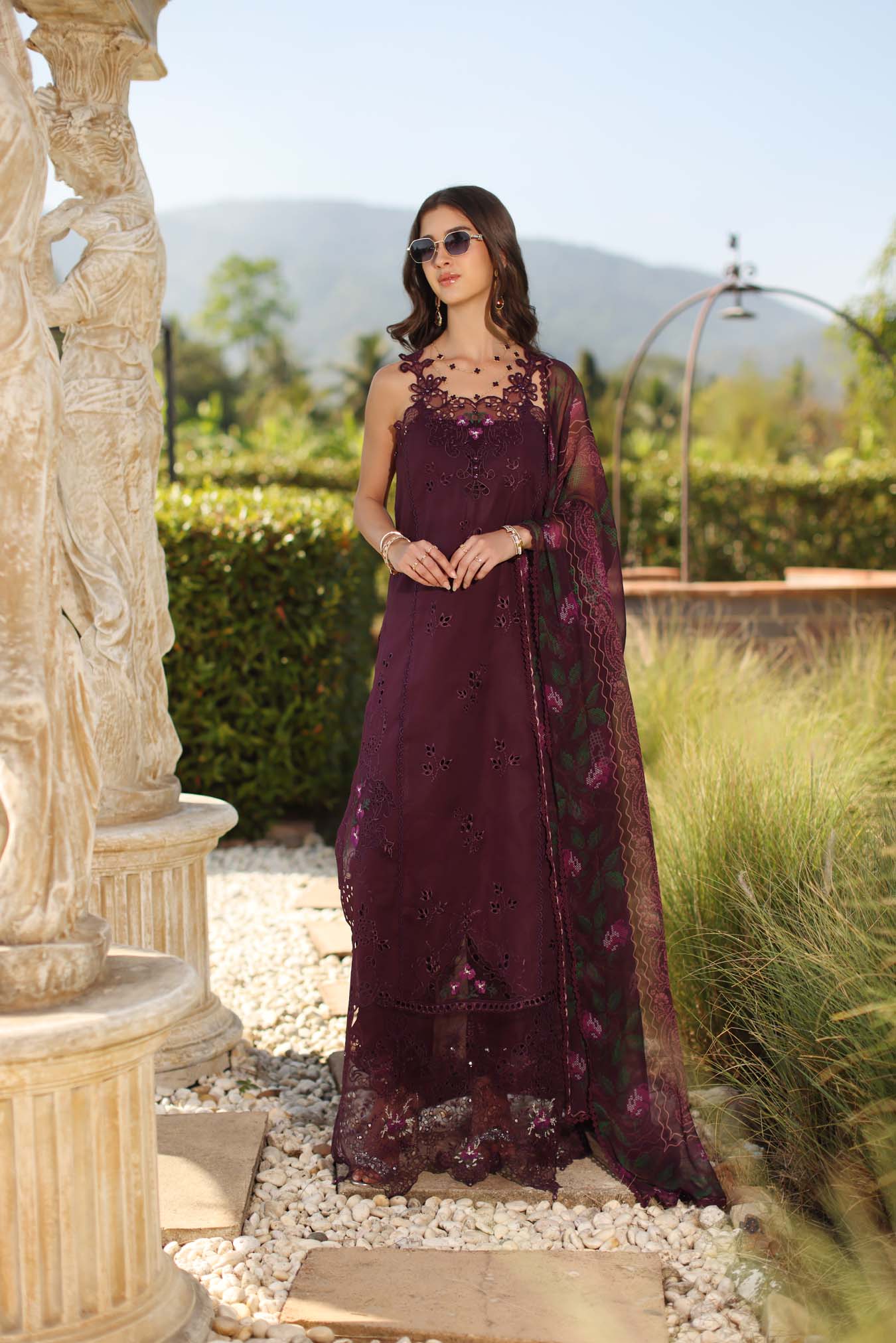 Saadia Asad | Luxury Eid Schiffli Laserkari 26 | D8 - B - Selene