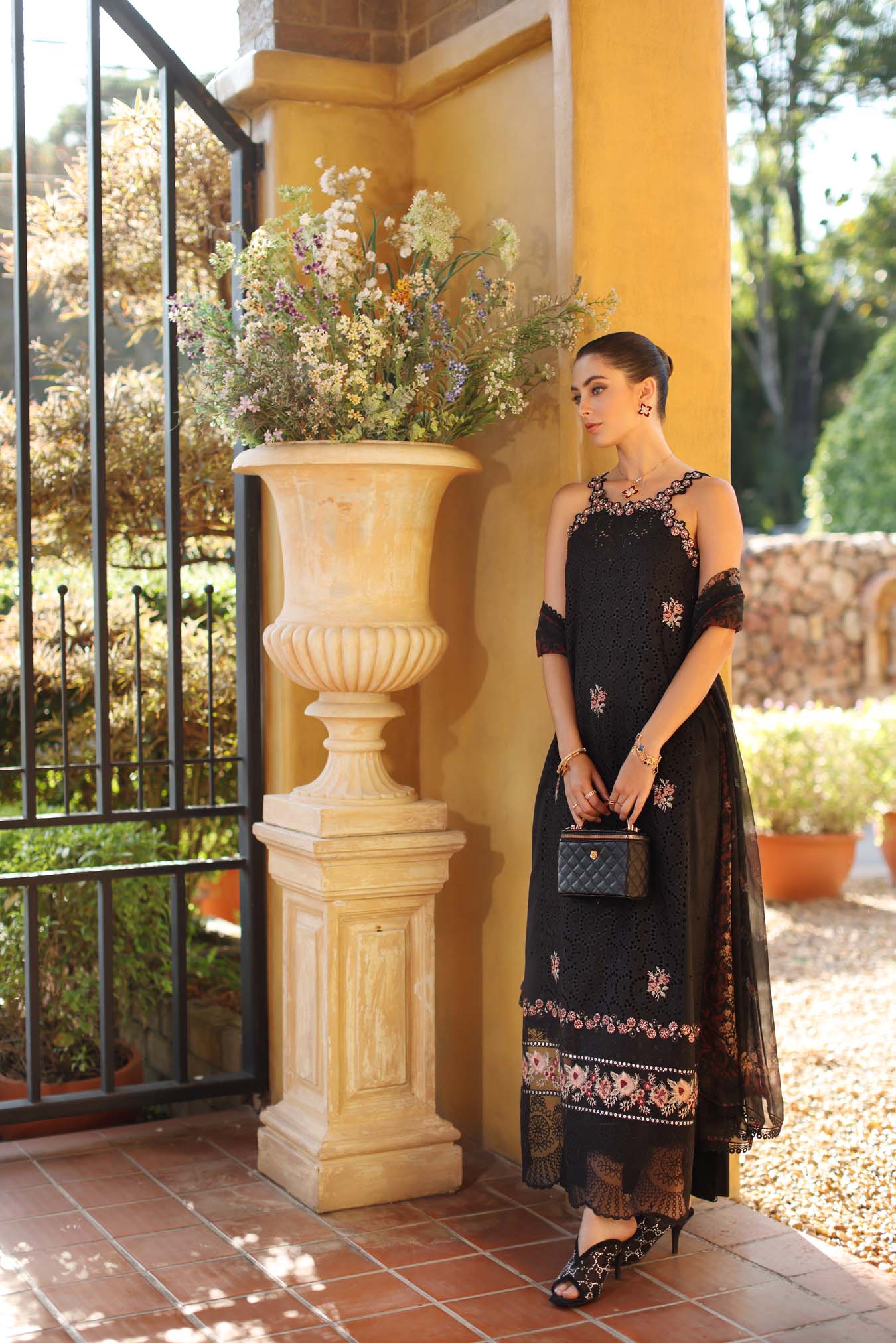 Saadia Asad | Luxury Eid Schiffli Laserkari 26 | D5 - B - Lunaria