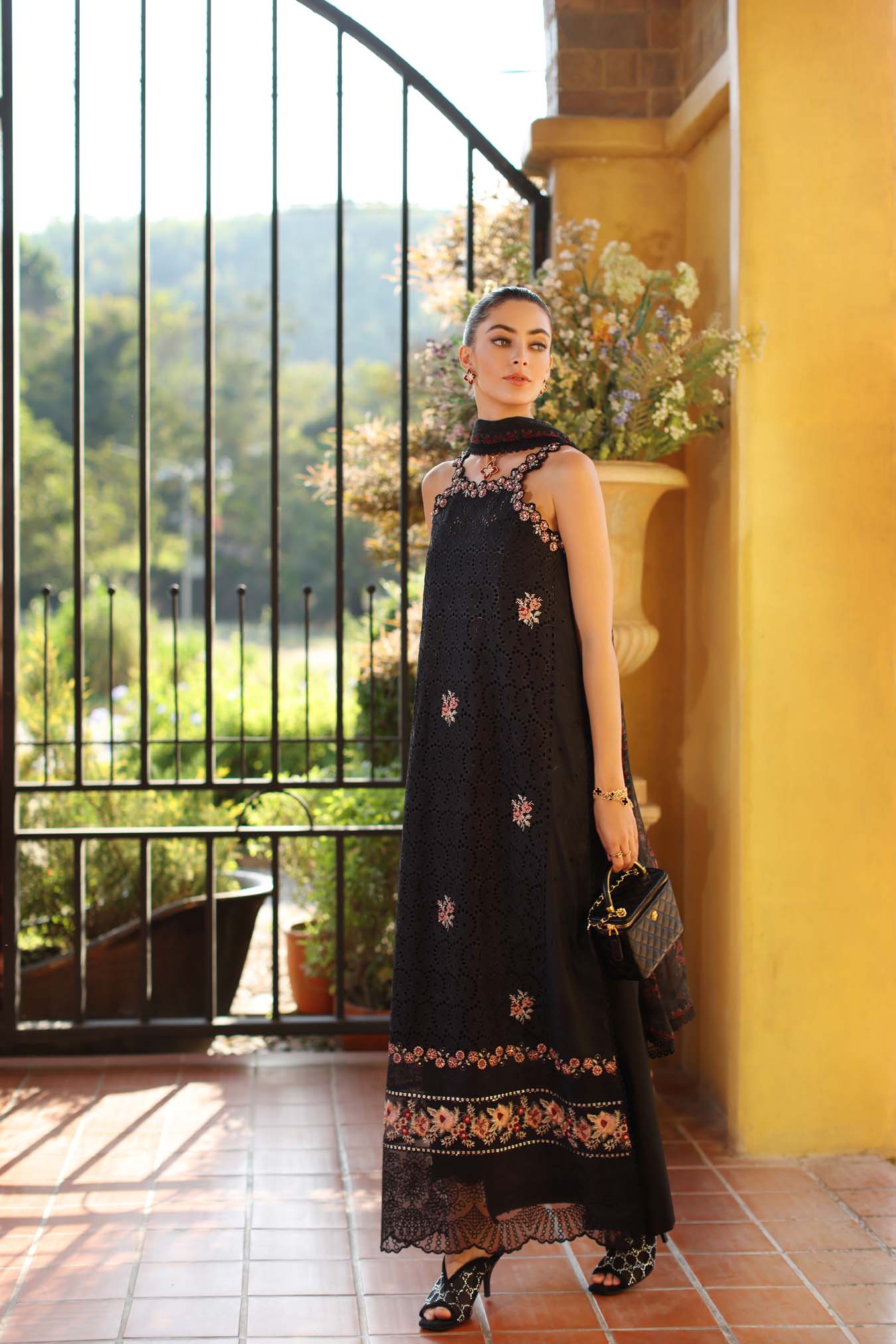 Saadia Asad | Luxury Eid Schiffli Laserkari 26 | D5 - B - Lunaria