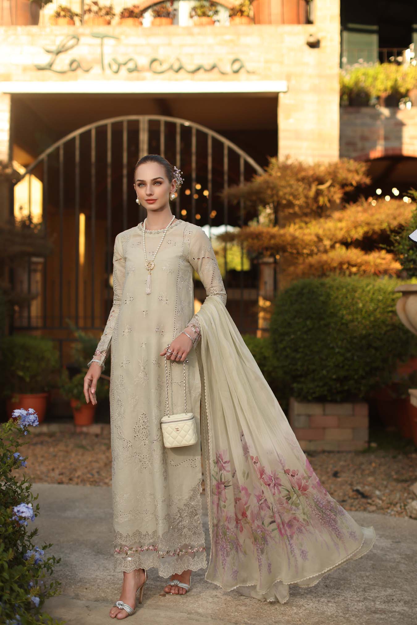 Saadia Asad | Luxury Eid Schiffli Laserkari 26 | D2 - B - Aloura