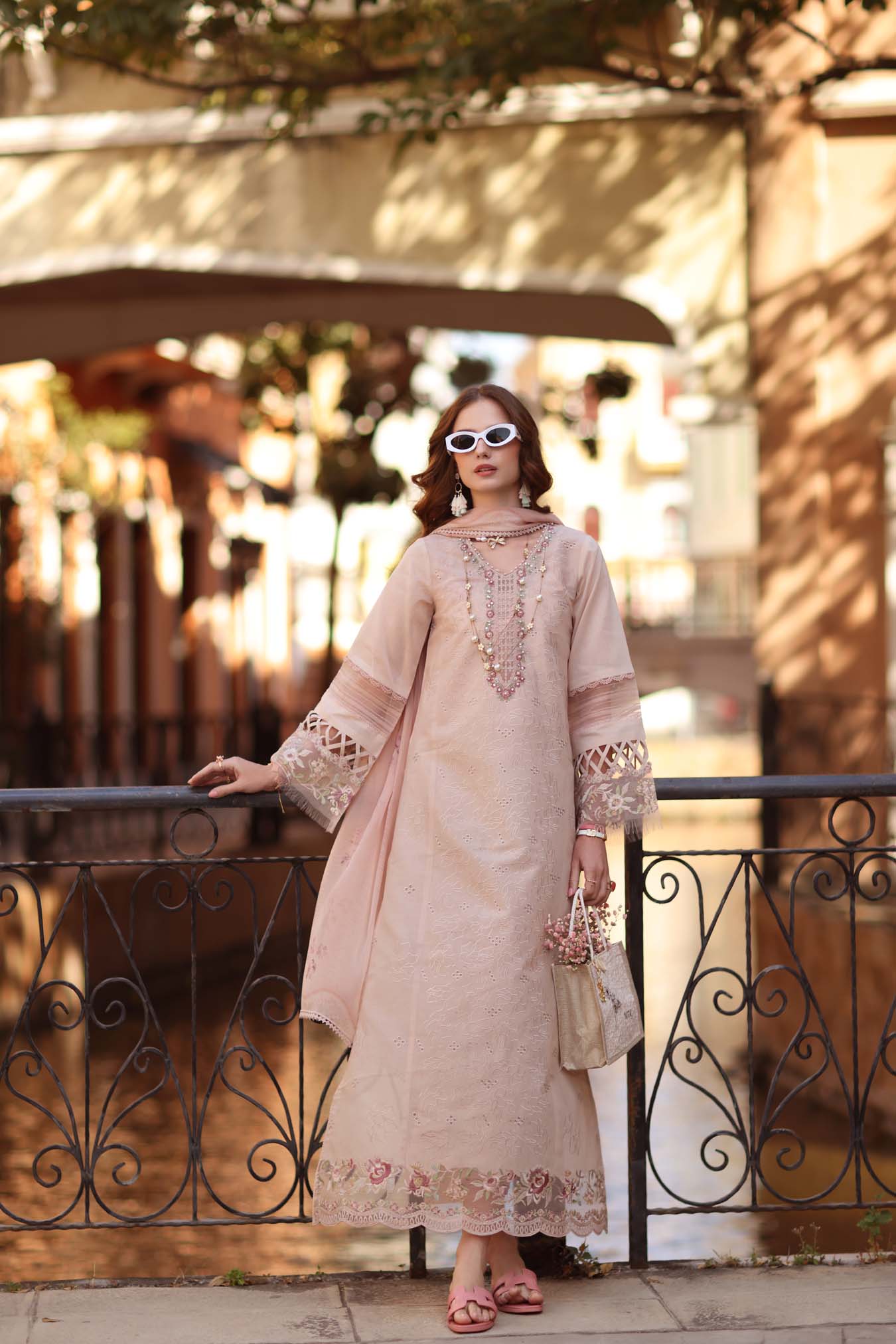 Noor by Saadia Asad | Eid Luxe Printkhaas 26 | D6 - B - Ballet Pink