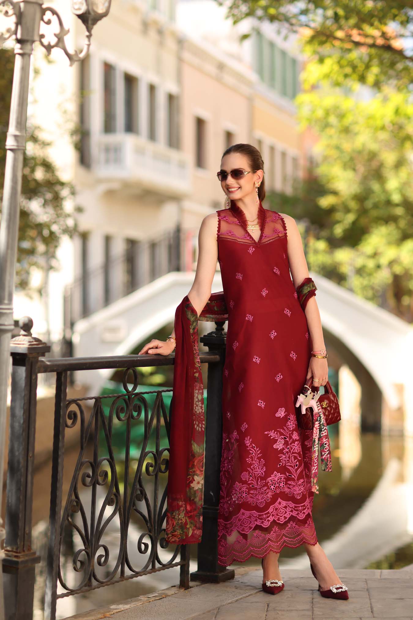 Noor by Saadia Asad | Eid Luxe Printkhaas 26 | D1 - A - Ruby