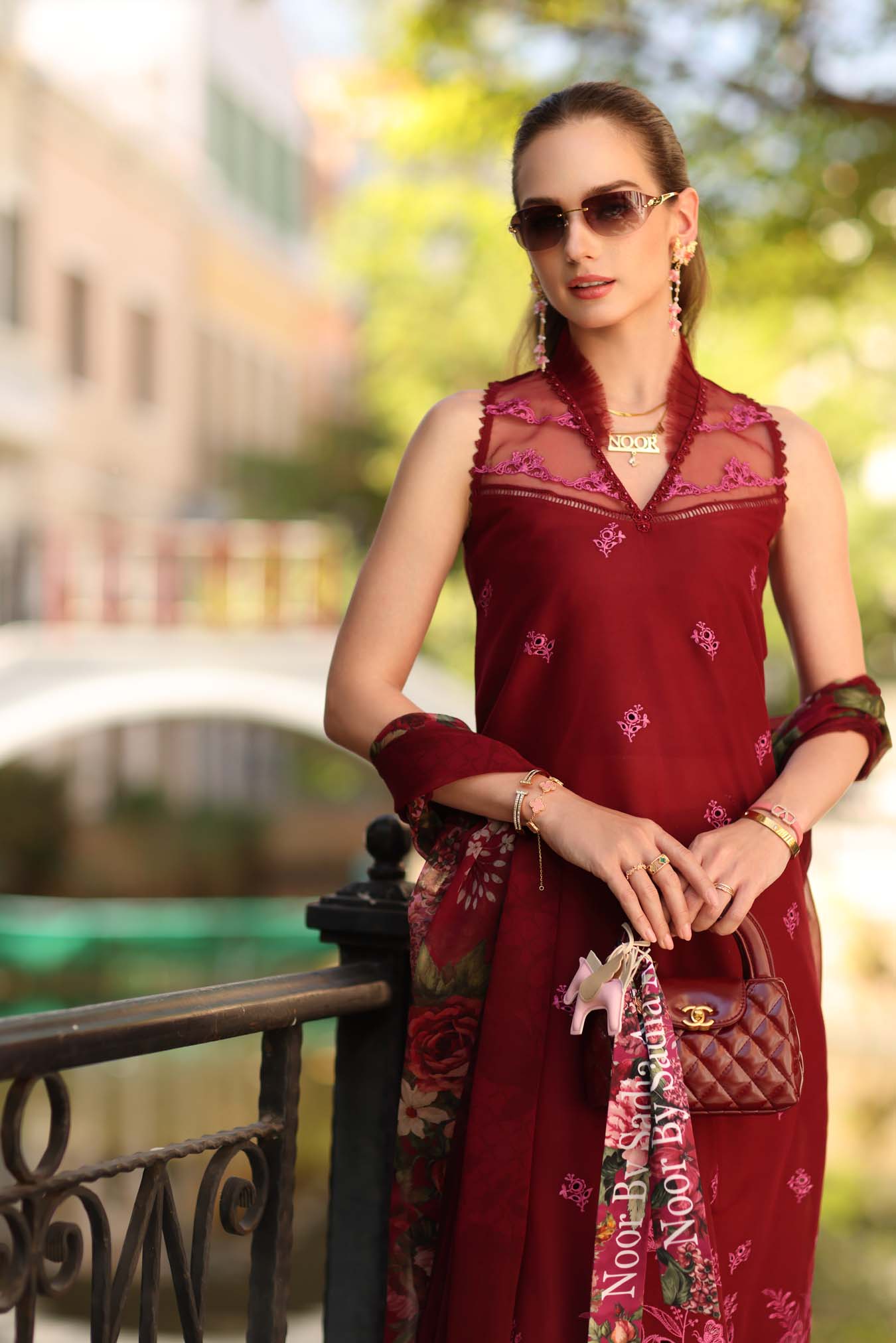 Noor by Saadia Asad | Eid Luxe Printkhaas 26 | D1 - A - Ruby