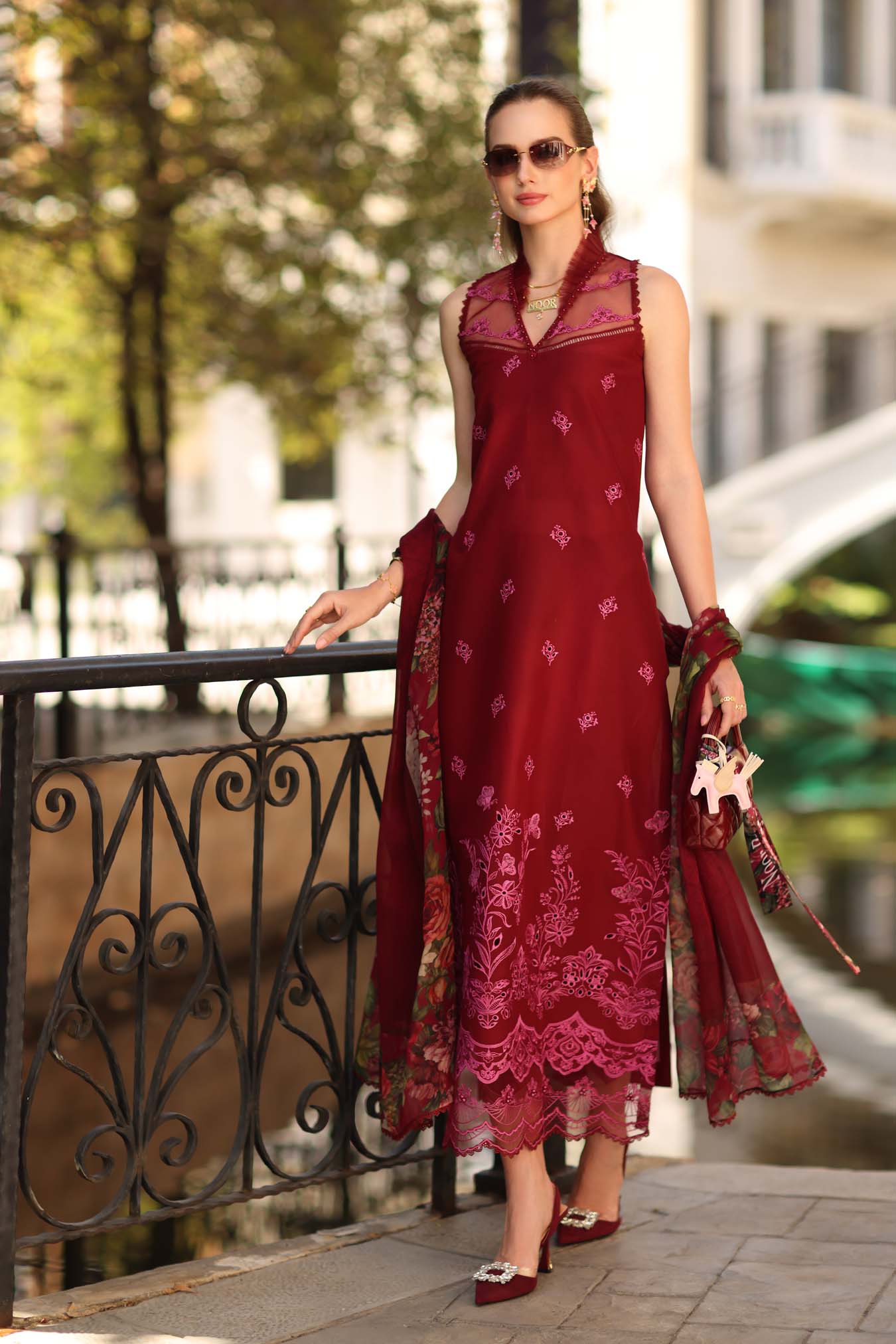 Noor by Saadia Asad | Eid Luxe Printkhaas 26 | D1 - A - Ruby