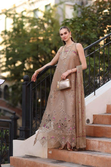 Noor by Saadia Asad | Eid Luxe Printkhaas 26 | D5 - B - Warm Biscotti
