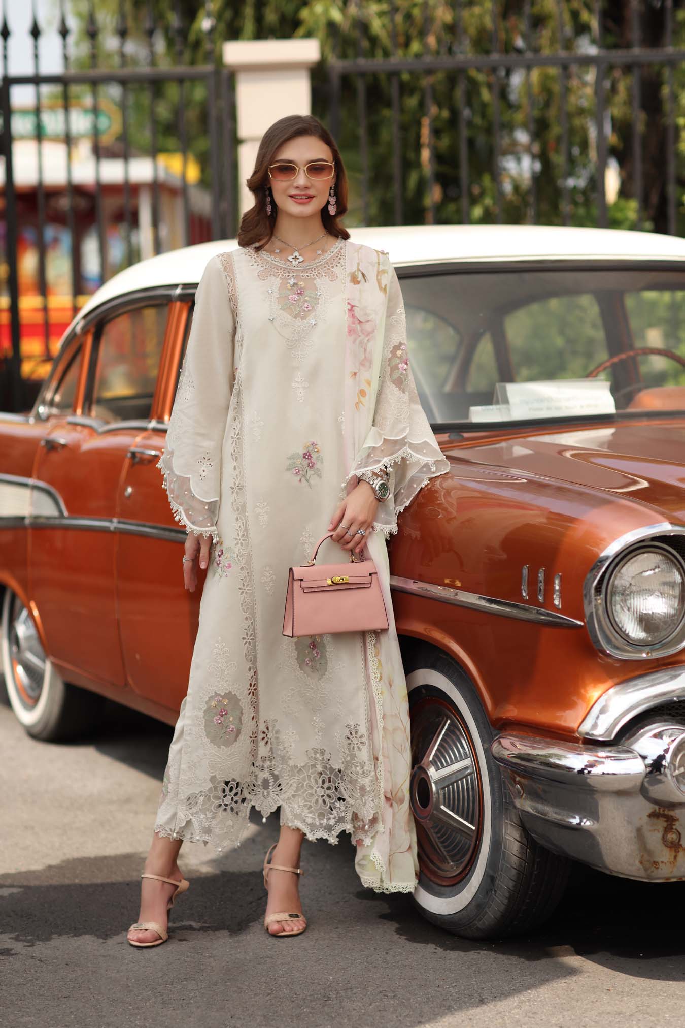 Noor by Saadia Asad | Eid Luxe Chikankari 26 | D2 - Pearl Ivory