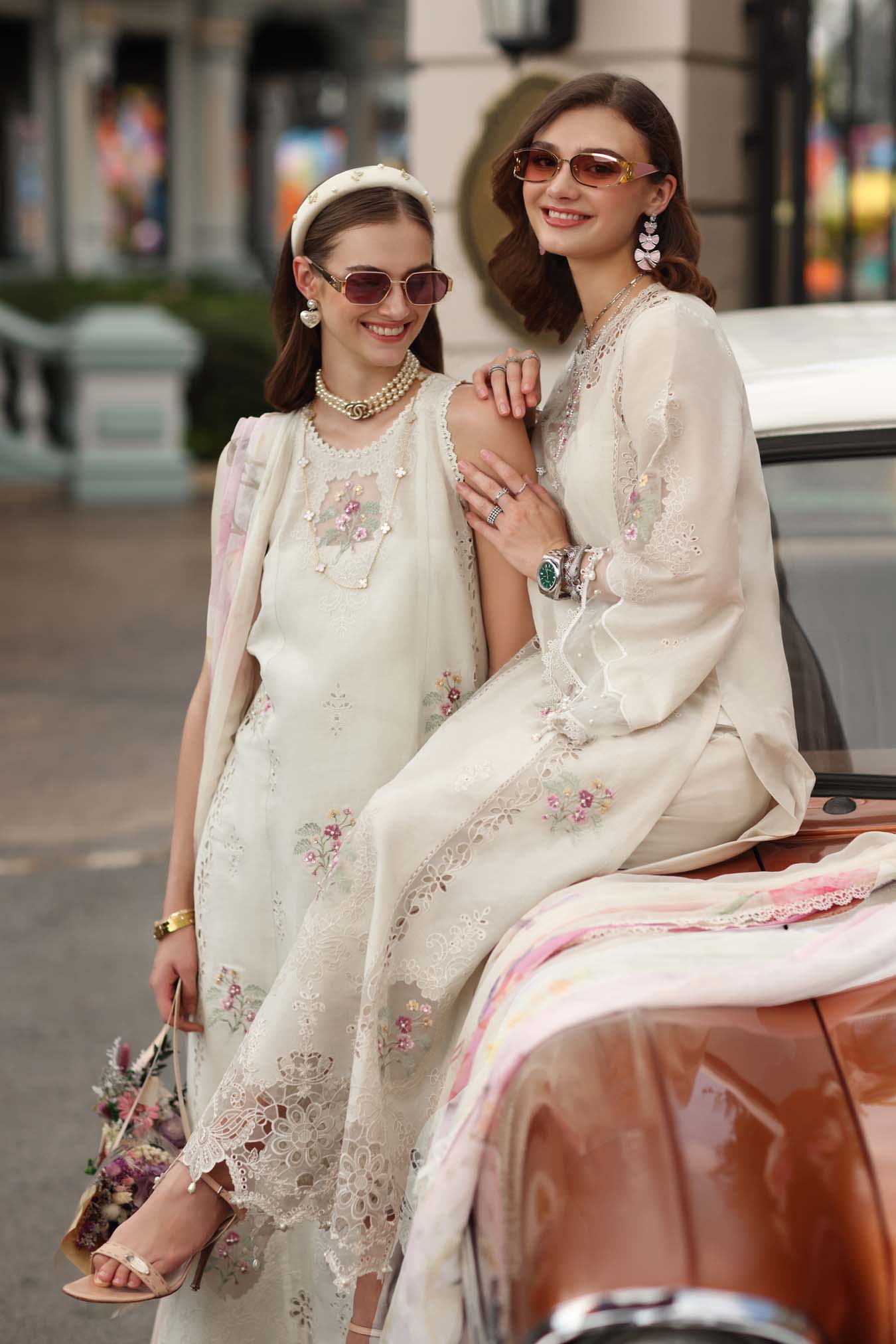 Noor by Saadia Asad | Eid Luxe Chikankari 26 | D2 - Pearl Ivory