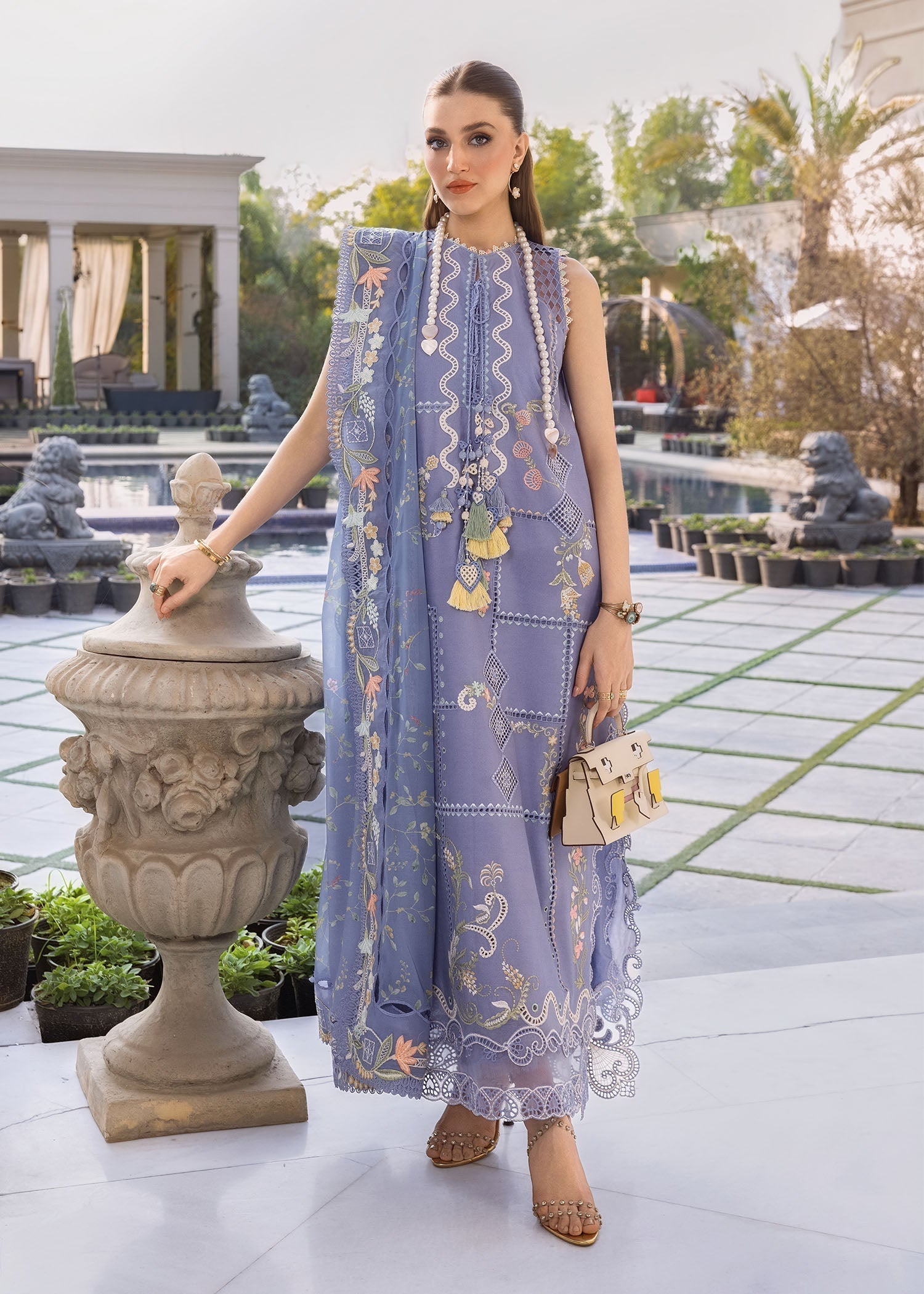 Crimson | flow lawn 26 | FLORAL SERENITY-D1B